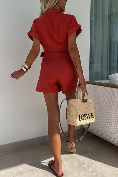 Kelly™ Korte Mouw Jumpsuit