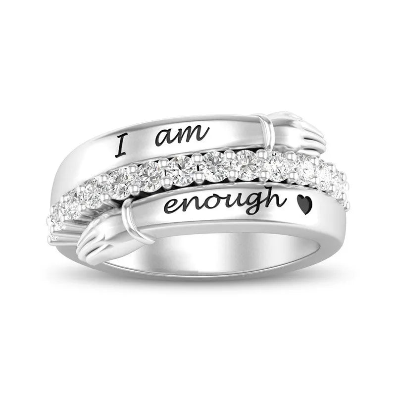 Louise™ Gegraveerde Ring ''I Am Enough''