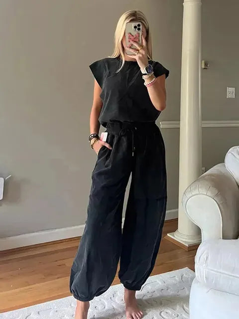 Lucilla™ Casual Mouwloze Jumpsuit