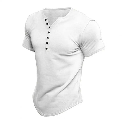 Adam™ Casual T-Shirt Met Knopen