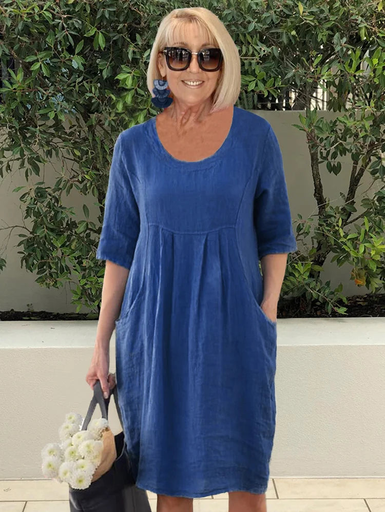 Hanna™ Oversized Jurk Met Zakken